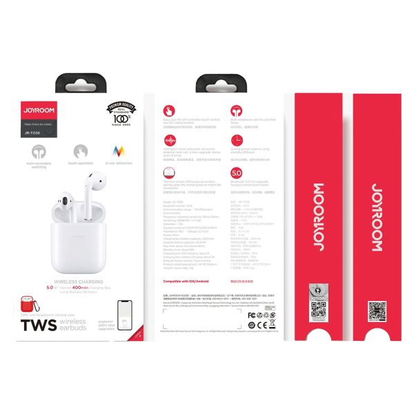 Joyroom JR-T03S TWS Wireless Earbuds With Window (Original)